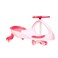 Dorsa-Twist and Turn Ride-On Swing Car with Light-Up Wheels For Kids (Pink)