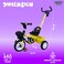 Lovely Baby Kids Tricycle Lb 475H For Toddlers 1-3, Baby Balance Bike with Pedal Conversion, Steel Frame, Parent Push Handle, Lightweight 4.3Kg Trike For Boys and Girls, Fully AssembLED (Orange)