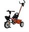 Lovely Baby Kids Tricycle Lb 475H For Toddlers 1-3, Baby Balance Bike with Pedal Conversion, Steel Frame, Parent Push Handle, Lightweight 4.3Kg Trike For Boys and Girls, Fully AssembLED (Orange)