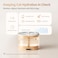Enabot Ebo Rola Cat Water Fountain: Smart Pet Fountain Stainless Steel Tray, Magnetic Induction Wireless Pump, Battery-Operated, Automatic Dispenser W/Phone App (2.4 Ghz Only)