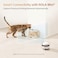 Enabot Ebo Rola Cat Water Fountain: Smart Pet Fountain Stainless Steel Tray, Magnetic Induction Wireless Pump, Battery-Operated, Automatic Dispenser W/Phone App (2.4 Ghz Only)