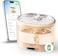 Enabot Ebo Rola Cat Water Fountain: Smart Pet Fountain Stainless Steel Tray, Magnetic Induction Wireless Pump, Battery-Operated, Automatic Dispenser W/Phone App (2.4 Ghz Only)