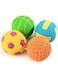 SCHITEC Squeaky Dog Balls, [4 Pack] Interactive Latex Rubber Squeak Dog Toys, 2.4'' Soft Bouncy Fetch Play Ball Toy for Small Dogs Puppies