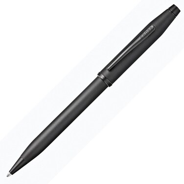 Cross Century 2 Black Micro Knurl Ballpoint Pen With Matte Black PVD Trim In Luxury Gift Box (At0082Wg-132)