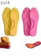 2 Pairs Self-Heating Insoles, Feet Warm Memory Foam Arch Support Insoles Winter Sports Shoes Self-heating Shoe Pads, for Trainers, Sports, Warm Health Gift Women and Men (Pink+Yellow, 39-40)