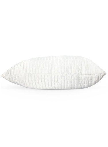 Linen Klub Anti Microbial Box Quilted Pillow 1pc - Outer Cover : 160TC 100% Cotton with Antimicrobial Treatment Filling: 700 grams Soft Fiber Size: 50 x 75 cm