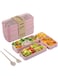 ZYNOXITY Leakproof Bento Lunch Box for Kids &amp; Adults, 900ML Wheat Straw, BPA-Free, 3-In-1 Insulated Meal Prep Container with Compartments, Microwave &amp; Dishwasher Safe, Includes Spoon &amp; Fork