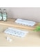 HOME Danube Essential 2-Piece Ice Maker Set - 12-Cell Food Storage Solution, Compact 26.5 x 9 CM, Ideal for Home &amp; Parties, Durable Grey Plastic Design
