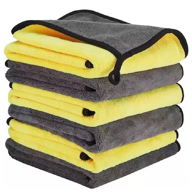 Multicolor Microfiber Cleaning Cloth Towels For Cars And Home - 6 Pack