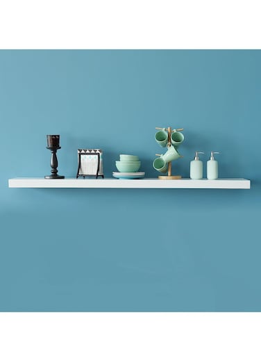 White Floating Shelves Wall Mounted Display Ledge Shelf, Storage
