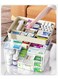 Medicine Storage Box, Pills Organizer with Compartments &amp; Handle, First Aid Kit Storage Case 36x24x19cm, Beeds/Toys/Jewelry Storage Organiser (Large)