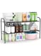 WinCheer Under Sink Organizers and Storage, Expandable Cabinet Shelf Organizer 2 Tier Storage Rack with 8 Detachable Removable Panels for Kitchen Bathroom