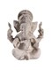 THE WHITE SHOP White Ganesh Beautiful Statues Ganapati Hindu Buddha Good Luck God Home Decoration Altar Idol Figurine Meditation Sculpture 5 Inch