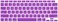US Layout English language Silicone Keyboard Cover Skin For MacBook Air 13" 2020 With Touch ID Model:- A2179/A2337 M1 Chip, Keyboard Accessories" Purple