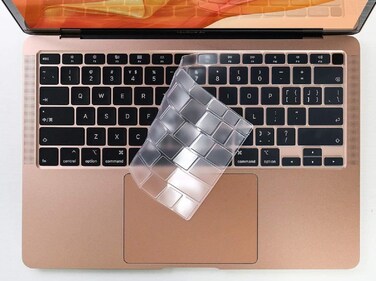US Layout Skin Clear Silicone Keyboard Cover Skin For MacBook Air 13" 2020 With Touch ID Model:- A2179/A2337 M1 Chip, Keyboard Accessories" Clear