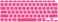 US Layout English language Silicone Keyboard Cover Skin For MacBook Air 13" 2020 With Touch ID Model:- A2179/A2337 M1 Chip, Keyboard Accessories" Pink