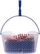 Mondex Polypropylene Clothes Clips with Hanging Basket, 90 Pieces