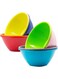 Youngever 9 Pack 1000ML Plastic Bowls, Re-usable Large Cereal Bowls, Large Soup Bowls, Set of 9 in 9 Assorted Colors (Rainbow)