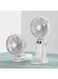 Handheld Mini Fan,5000mAh Portable Fan Mini fan Small Personal Fan with Backup Power,Desk Fan Rechargeable Battery Operated Cooling Electric Fan for Women Girl Travel Office Outdoor (White)