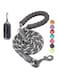 BAAPET 4/5/6 FT Strong Dog Leash with Comfortable Padded Handle and Highly Reflective Threads for Small Medium and Large Dogs (6FT-1/2', Black)