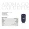 Aroma Go Portable Car &amp; Tabletop Diffuser, 2000 mAh Battery, USB C, Car Motion Sensor, 3 Ambient Lights