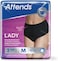 Attends Lady Discreet 3 Underwear Medium Size, With Active Zone, Quick Dry Technology, Odour Protection, 100% Breathable, Disposable, 10 Pieces