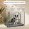 Extra large dog cage, Metal frame and Durable, Top cover design, Front door with feed door, Bottom tray, Indoor &amp; Outdoor use, Moveable, Easy to install and Suitable for medium and large breed dog.