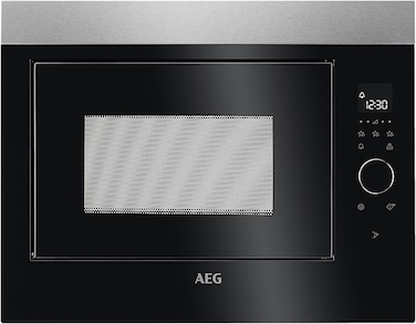 AEG Built in Microwave Oven 60cm, 26L, Black, Made in United Kingdom, 1 Year Warranty, MBE2658SEM