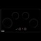 Frigidaire 90cm Built-In 4 Burner Ceramic Hob, FRC943BC