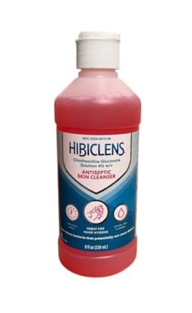 Hibiclens Antimicrobial/Antiseptic Skin Cleanser 8 Fluid Ounce Bottle For Antimicrobial Skin Cleansing