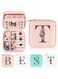 Yesteel Teen Girls Gifts for Teenage Girls Birthday Gifts for Daughter Granddaughter, Mini Travel Jewelry Case Jewelry Organizer Jewelry Box for Girls （Initial T）
