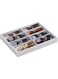 Lolalet Sunglasses Organizer Tray, Velvet Glasses Eyewear Sunglass Jewelry Holder Display Tray Drawer Storage for Women Men