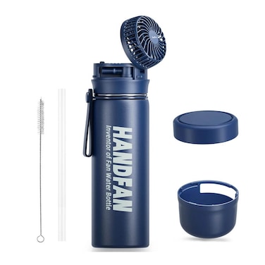 HandFan Water Bottle with Fan 12oz/24oz Hot &amp; Cold
