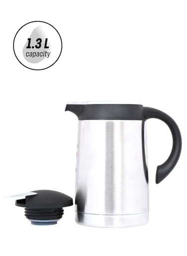 Stainless Steel Regal Flask 1.3L Silver/Black