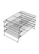 3 Tier Stackable Cooling Rack Black 13x9inch