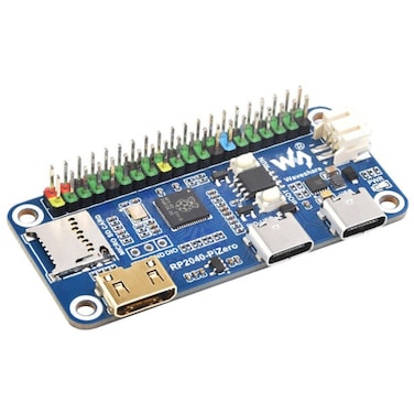 Waveshare 25506 RP2040-PiZero Development Board, Based On Raspberry Pi RP2040, 264KB SRAM And 16MB