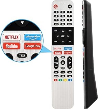 Ulcreigo Universal Remote Control Replacement Controller Compatible with Skyworth Android Smart TVs 43UB5500 50UB5550 55UB5560 65UC6200 65UD7200 32TB5050 40TB5000 43UB5500 [ Without Voice Function ]