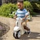 Step2 Kids Ride Along Scooter, Single Seater Easy To Store Ride On Toy with Rear Storage Slot, Suitable For Children Both Boys and Girls Aged 18M and Above, White