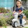 Step2 Kids Ride Along Scooter, Single Seater Easy To Store Ride On Toy with Rear Storage Slot, Suitable For Children Both Boys and Girls Aged 18M and Above, White