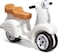 Step2 Kids Ride Along Scooter, Single Seater Easy To Store Ride On Toy with Rear Storage Slot, Suitable For Children Both Boys and Girls Aged 18M and Above, White