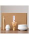 Matcha Whisk Set, 4 Piece Matcha Tea Set with Ceramic Bowl, Prong Bamboo Whisk, Whisk Holder and Traditional Scoop, Matcha Stirrer Set for a Traditional Cup of Matcha White