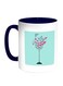 Happy Birthday Beautiful Printed Coffee Mug Blue/White/Pink 325ml