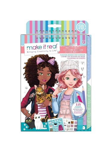 Make it Real - Fashion Design Sketchbook: Pretty Kitty (3204)