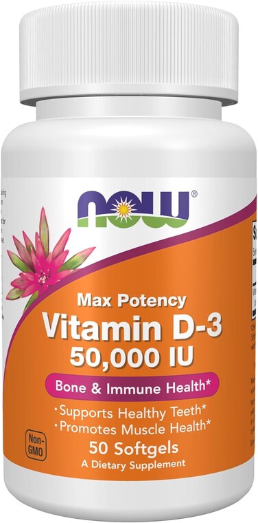 Now Supplements, Vitamin D-3 50,000 IU, 50 softgels