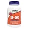 Now B 50 Vitamin B Complex Capsules For Energy Production &amp; Nervous System, Pack of 100's