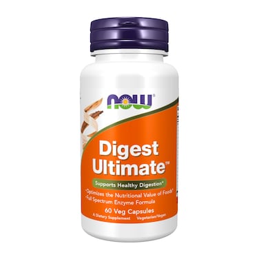Now, Digest Ultimate, Not Flavored, 60 Veg Capsules