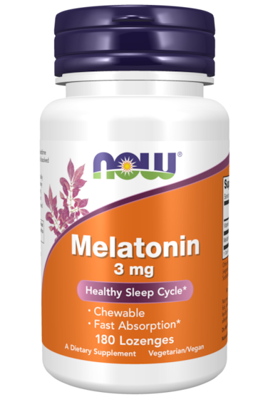 NOW MELATONIN 3MG 180 LOZENGES (INACTIVE)(inactive)