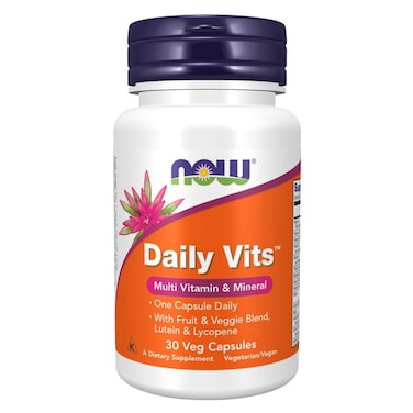 Now Daily Vits Multivitamins &amp; Minerals Supplement Tablets For Overall Wellness, Pack of 30's