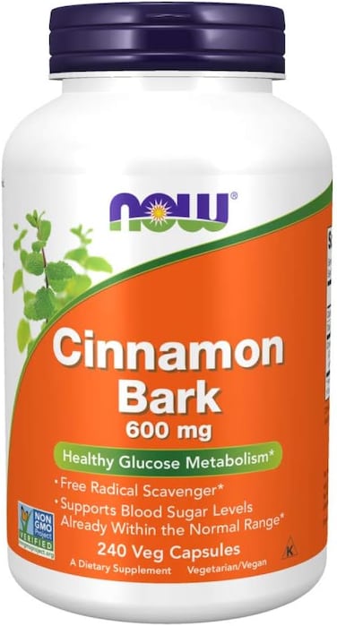 NOW Foods Cinnamon Bark, 240 Caps, 600 mg