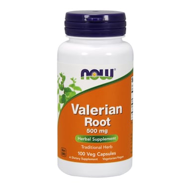 Now, Valerian Root 500 mg, Not Flavored, 100 Veg Capsules